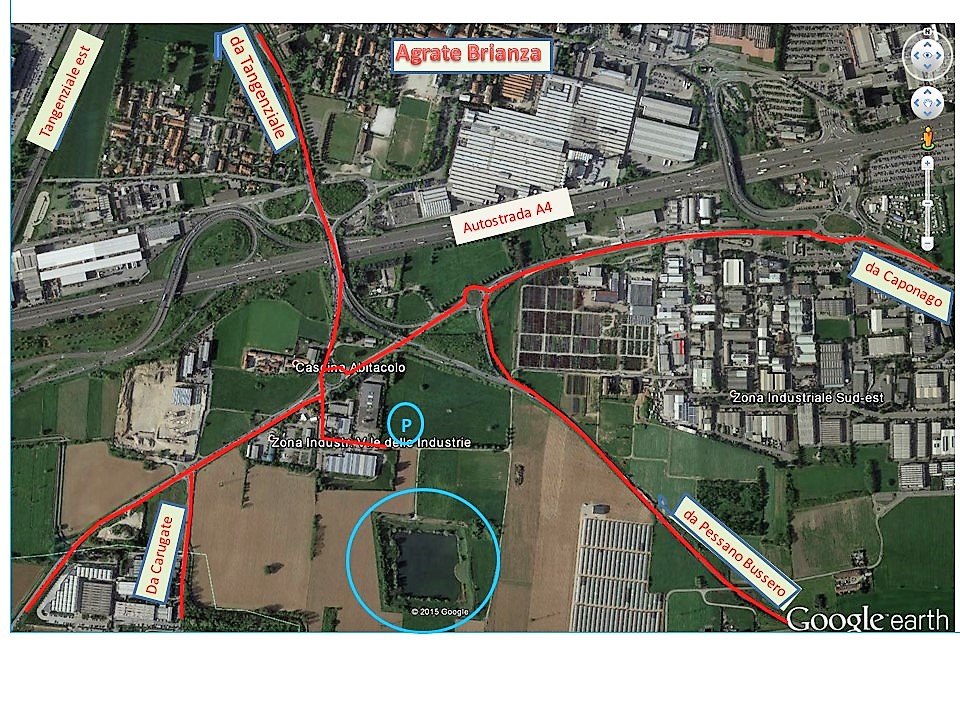 Mappa dei percorsi stradali per raggiungere l’Oasi Volano